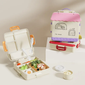 house-shaped bento lunch boxes
