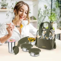 MILTON Camo Feast Stainless Steel office lunch box